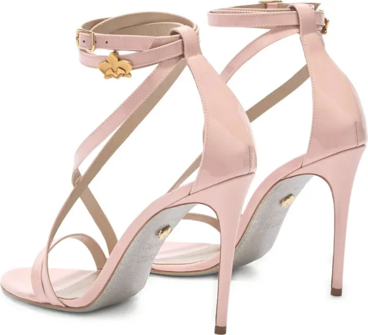 100mm Leather Heeled Pumps - Image 3