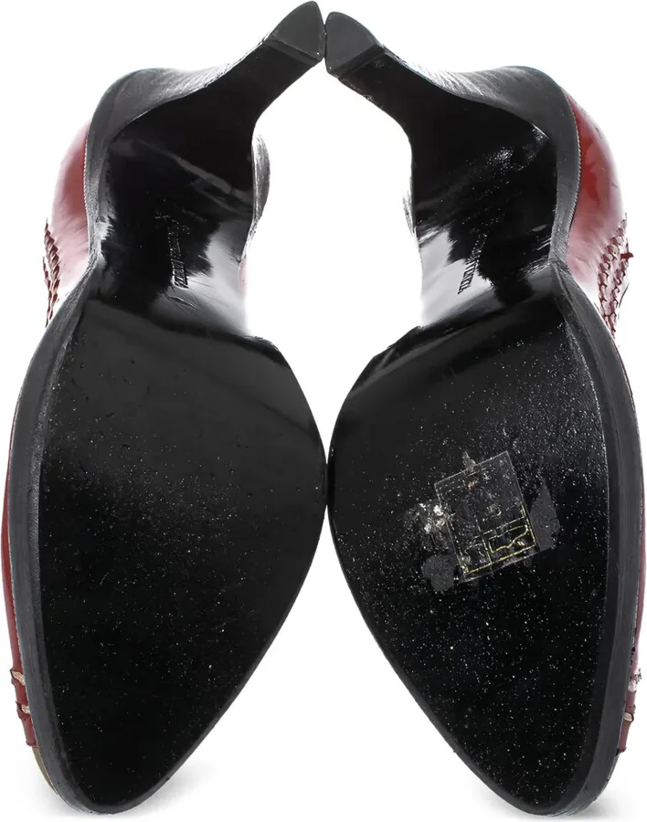100mm Leather Heeled Pumps - Image 5