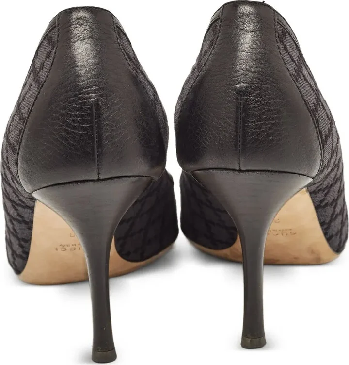 100mm Leather Heeled Pumps - Image 4