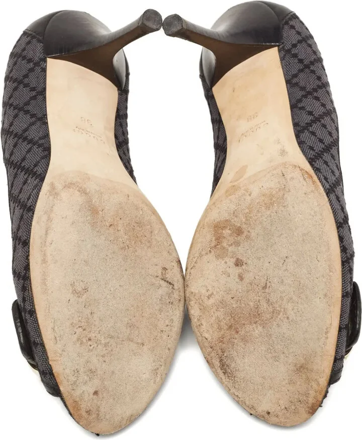 100mm Leather Heeled Pumps - Image 5