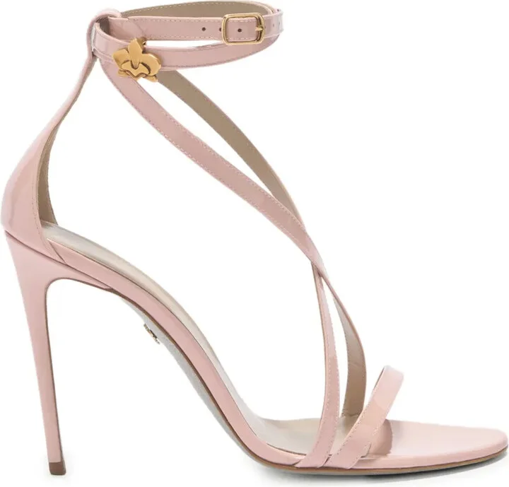 100mm Leather Heeled Pumps