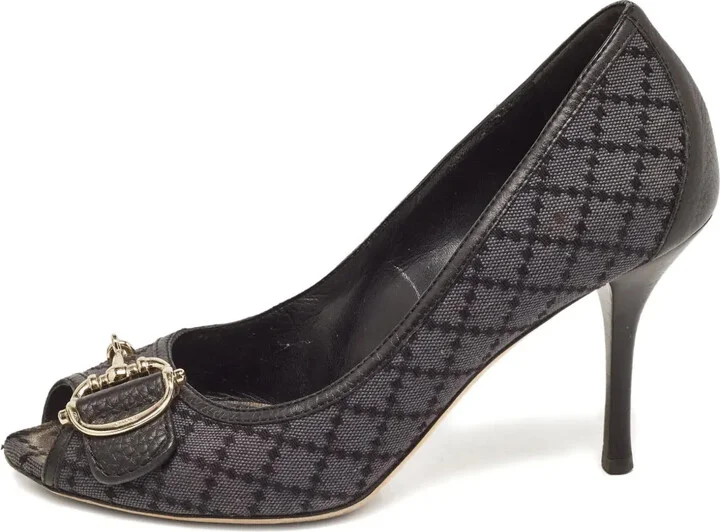 100mm Leather Heeled Pumps
