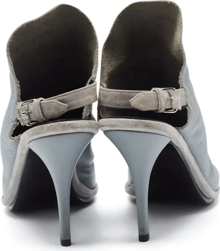 100mm Leather Heeled Sandals - Image 3