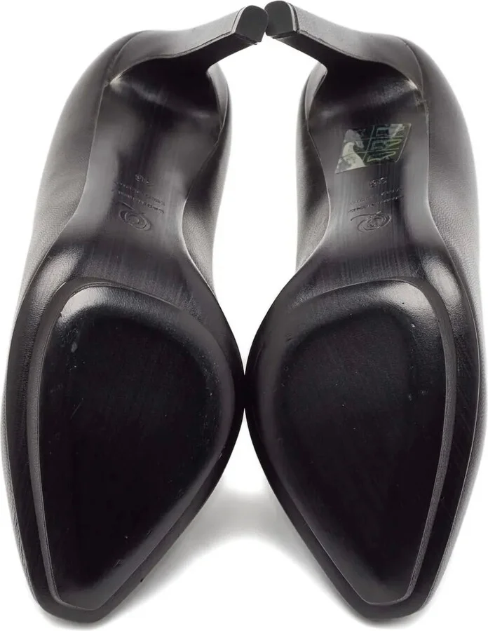 100mm Leather High-Heel Ankle Boots - Image 4