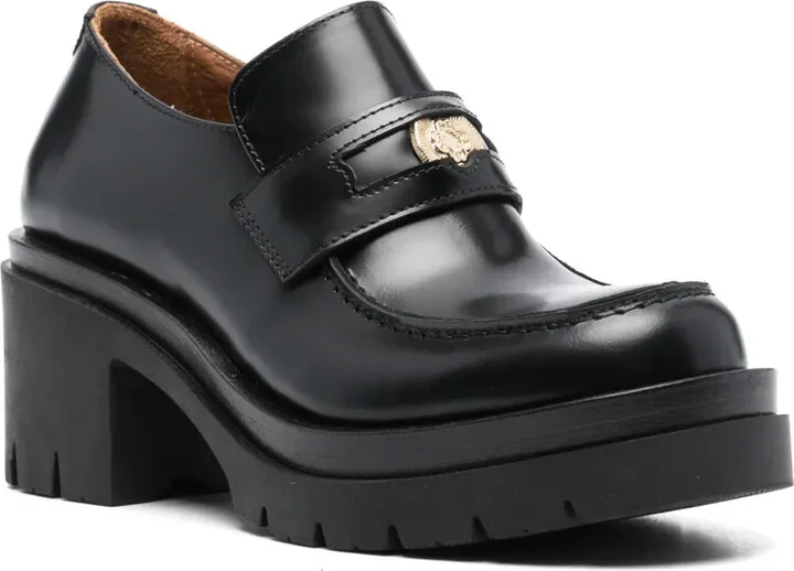 100mm Leather Loafers - Image 2