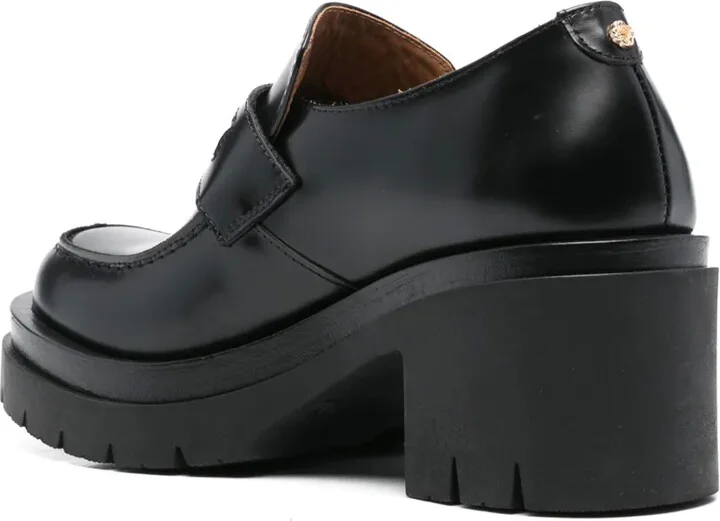 100mm Leather Loafers - Image 3