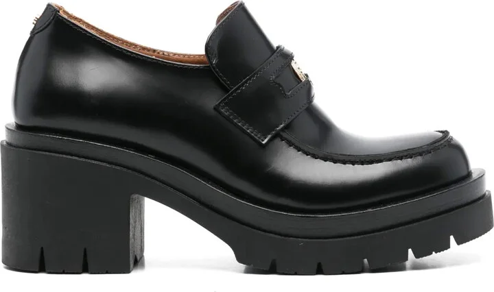 100mm Leather Loafers