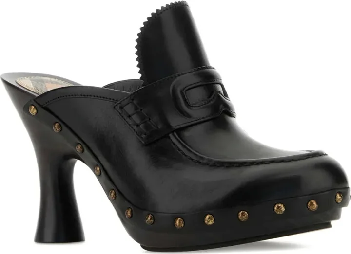 100mm Leather Mules - Image 2