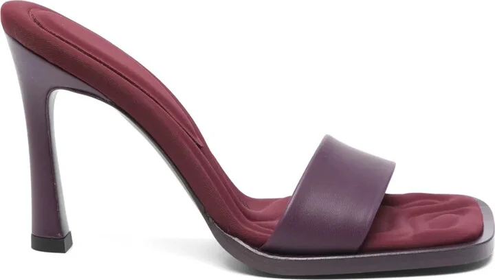 100mm Leather Mules