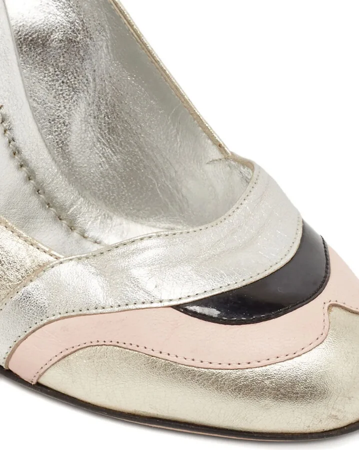 100mm Leather-Panelled Pumps - Image 5
