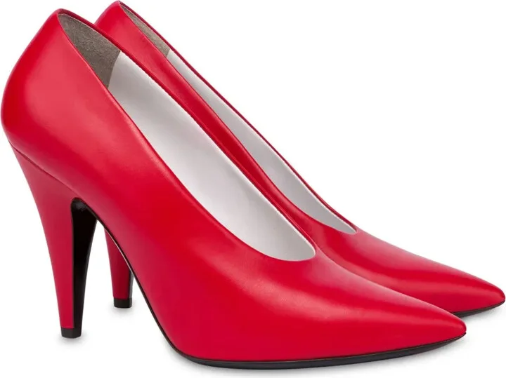 100mm Leather Pumps - Image 2