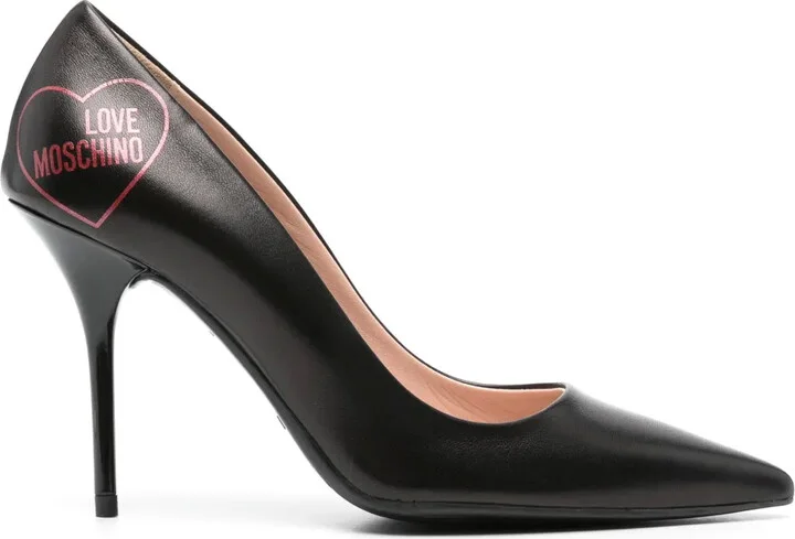 100mm Leather Pumps