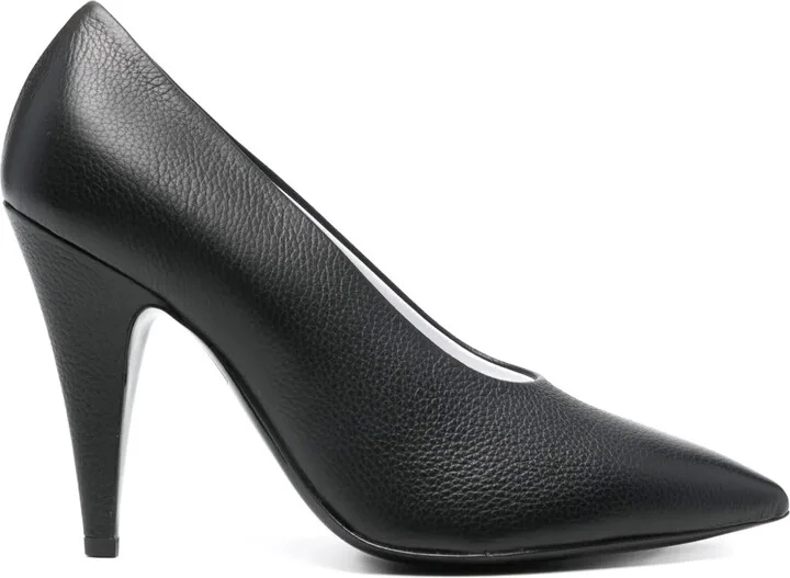 100mm Leather Pumps