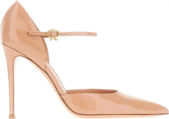 100mm Leather Pumps