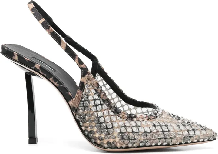 100mm Leather Pumps