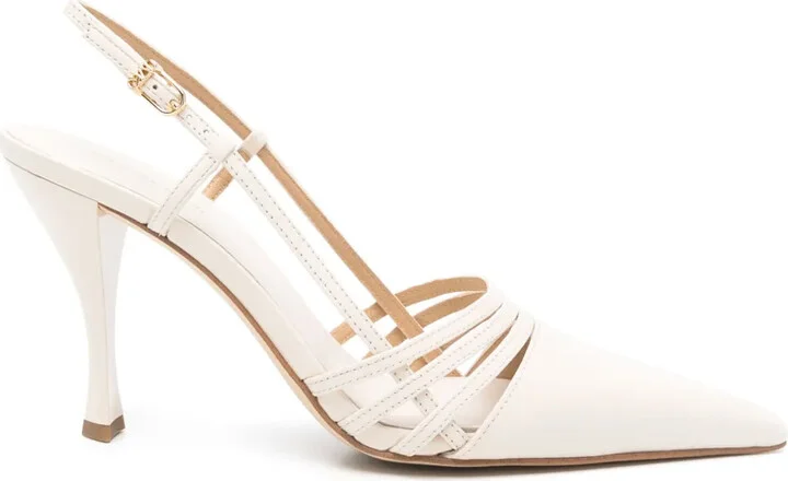 100mm Leather Pumps