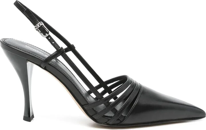 100mm Leather Pumps