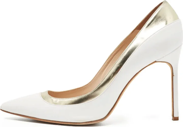 100mm Leather Pumps