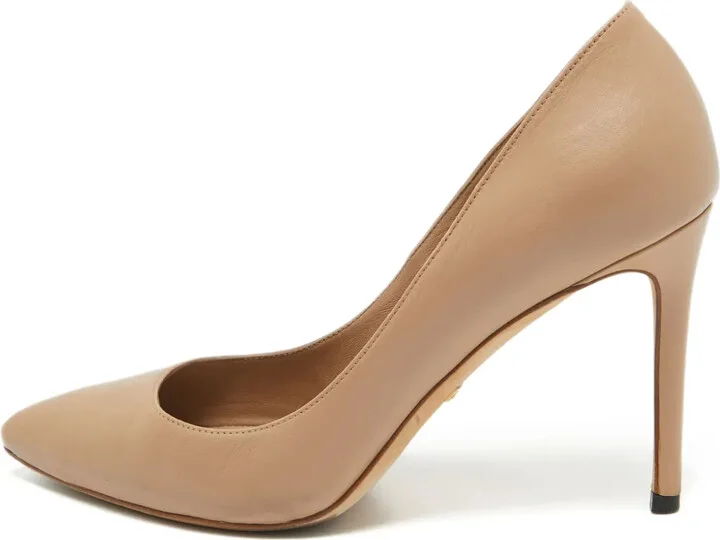 100mm Leather Pumps