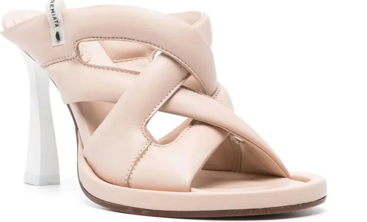 100mm Leather Sandals - Image 2