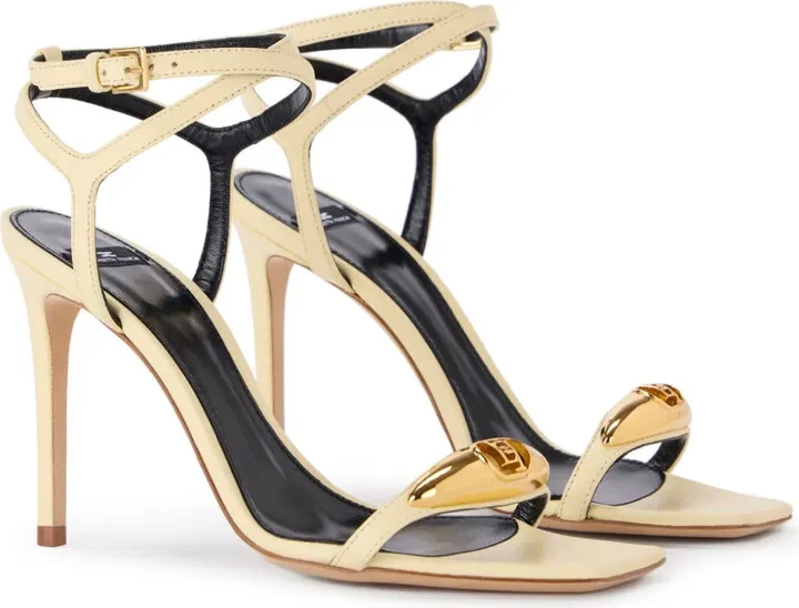 100mm Leather Sandals - Image 2