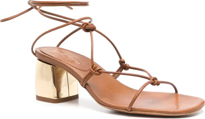100mm Leather Sandals - Image 2