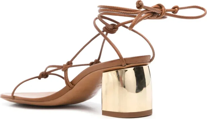 100mm Leather Sandals - Image 3