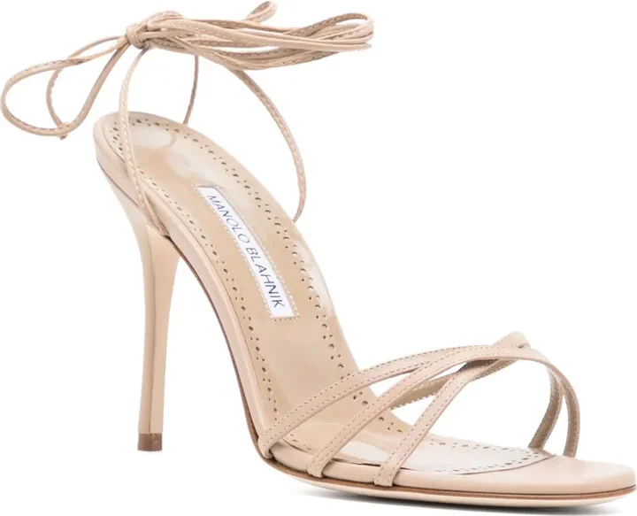 100mm Leather Sandals - Image 2