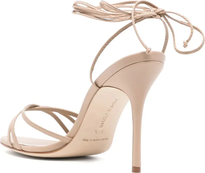 100mm Leather Sandals - Image 3