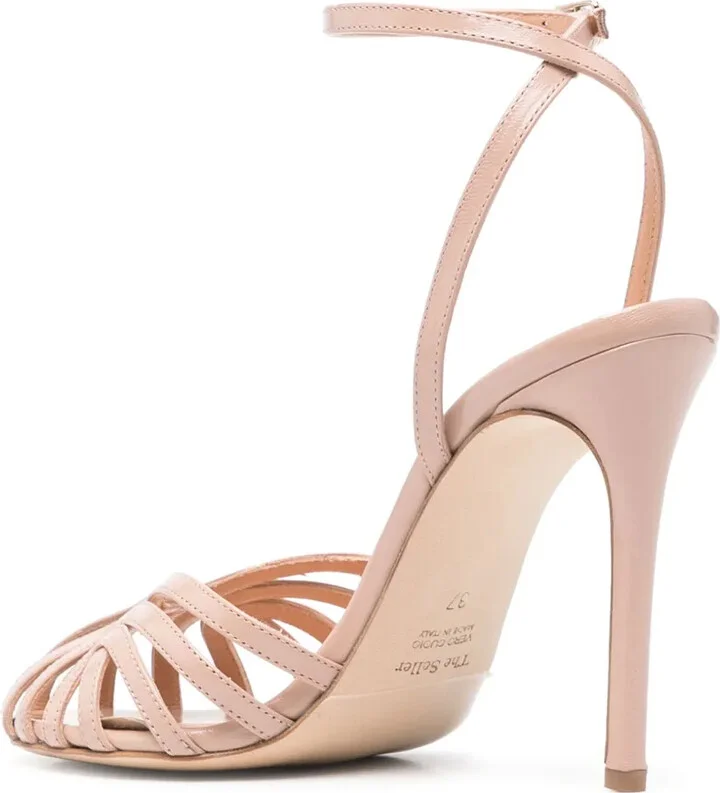100mm Leather Sandals - Image 3