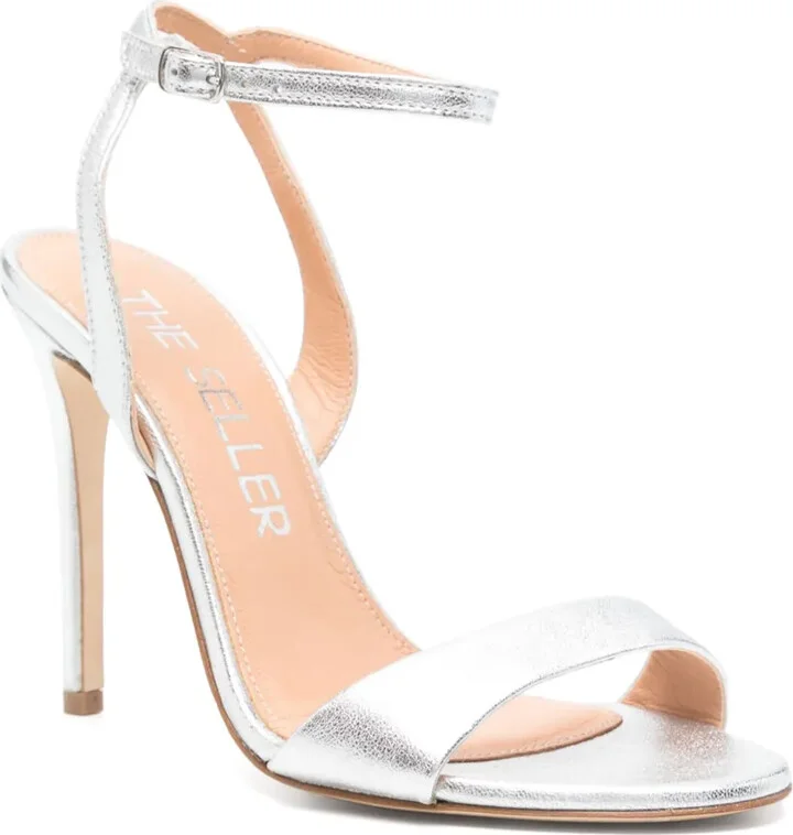 100mm Leather Sandals - Image 2