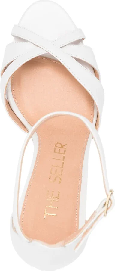 100mm Leather Sandals - Image 4
