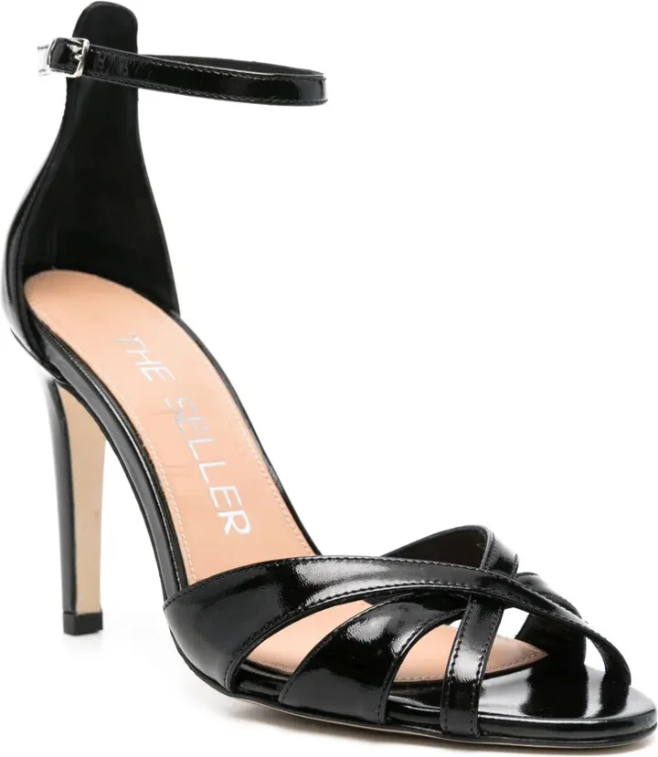 100mm Leather Sandals - Image 2