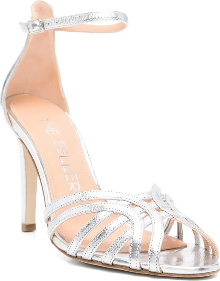 100mm Leather Sandals - Image 2