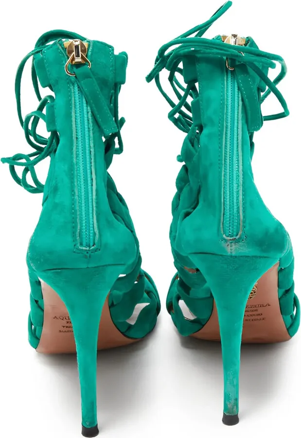 100mm Leather Sandals - Image 4