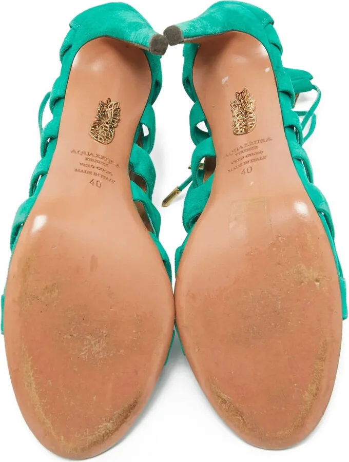 100mm Leather Sandals - Image 5