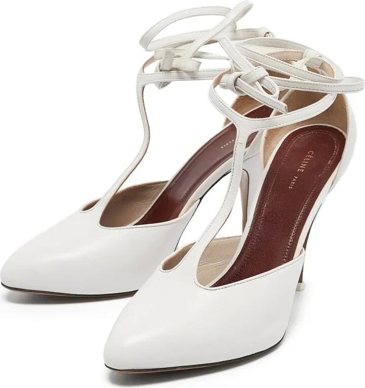 100mm Leather Sandals - Image 2