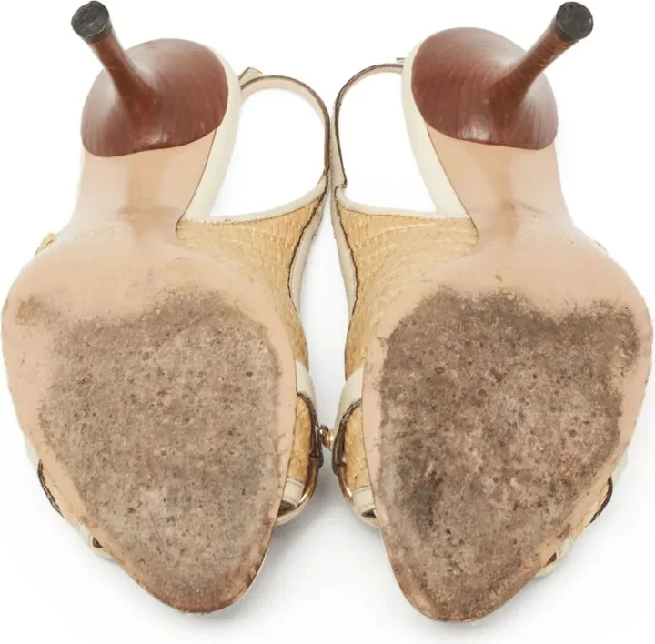 100mm Leather Sandals - Image 5