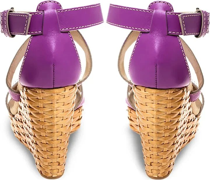 100mm Leather Sandals - Image 4