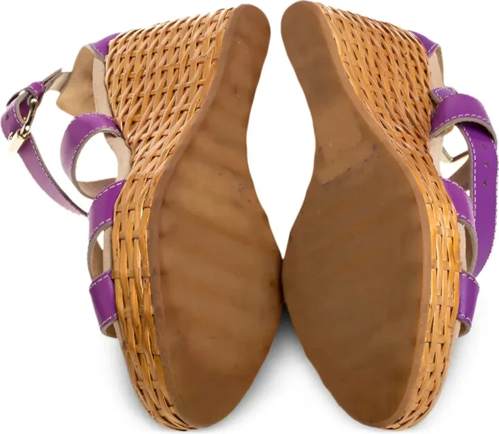 100mm Leather Sandals - Image 5