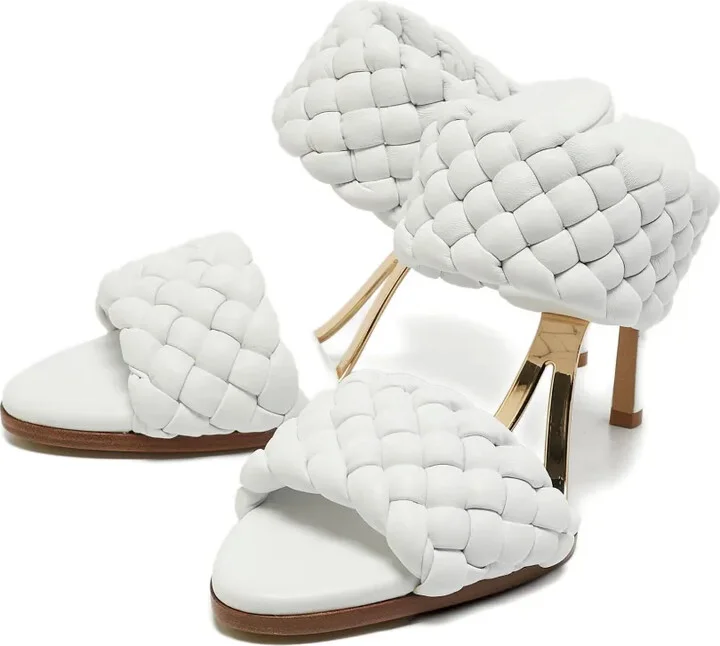 100mm Leather Sandals - Image 5