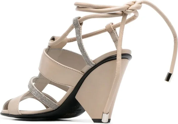100mm Leather Sandals - Image 3