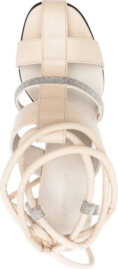 100mm Leather Sandals - Image 4