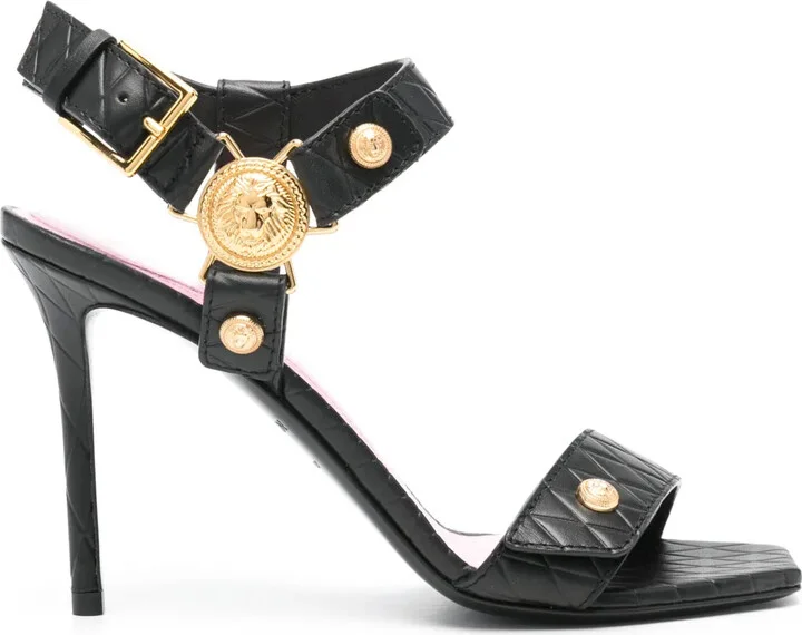 100mm Leather Sandals