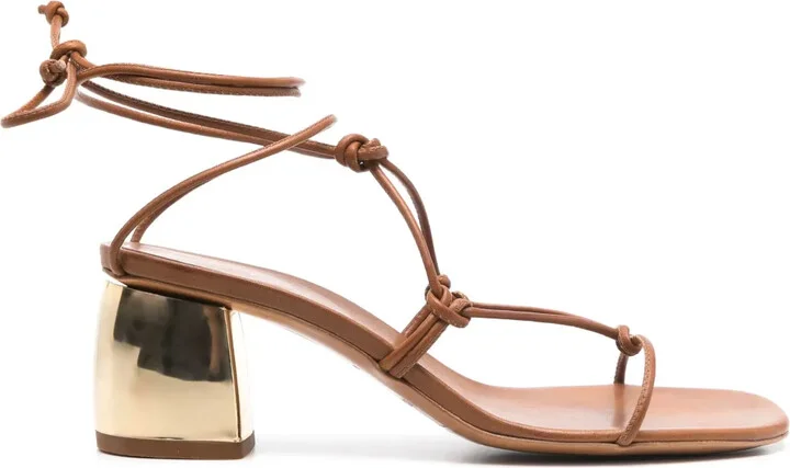 100mm Leather Sandals