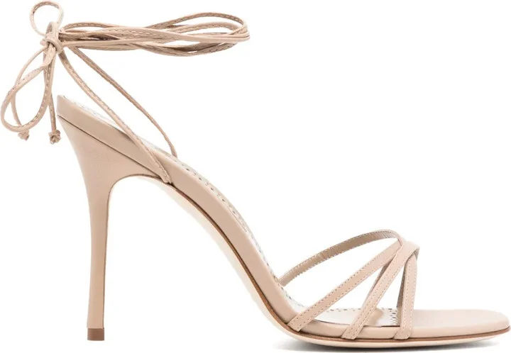 100mm Leather Sandals