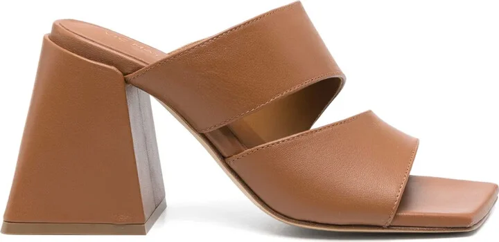100mm Leather Sandals
