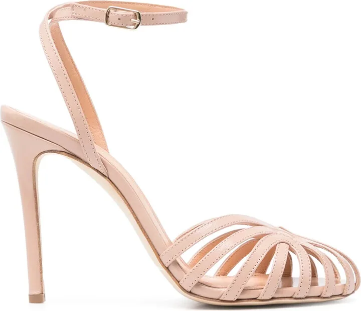 100mm Leather Sandals
