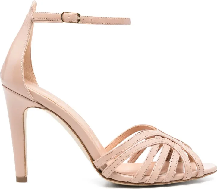 100mm Leather Sandals