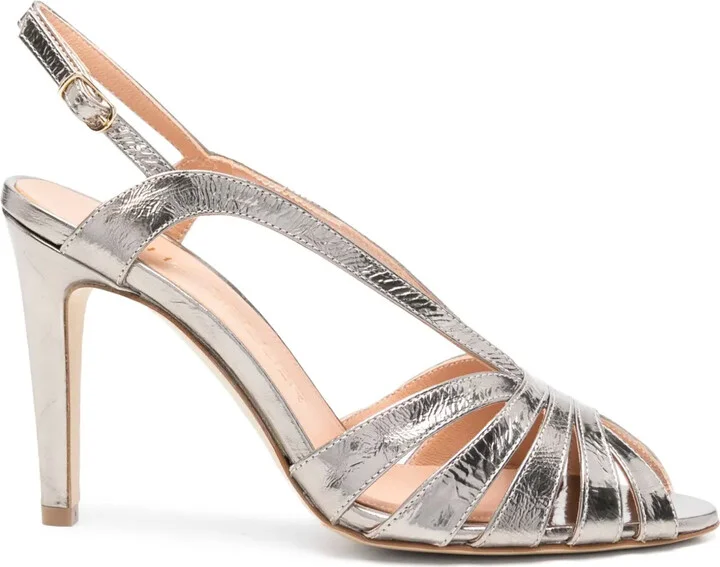 100mm Leather Sandals